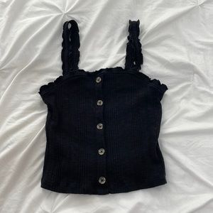 Aeropostale Xs Sewed Button Tank top slightly Cropped